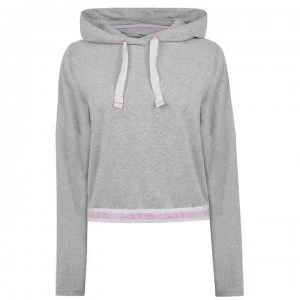 image of Jack Wills Bayswater Side Stripe Hoodie - Grey Marl