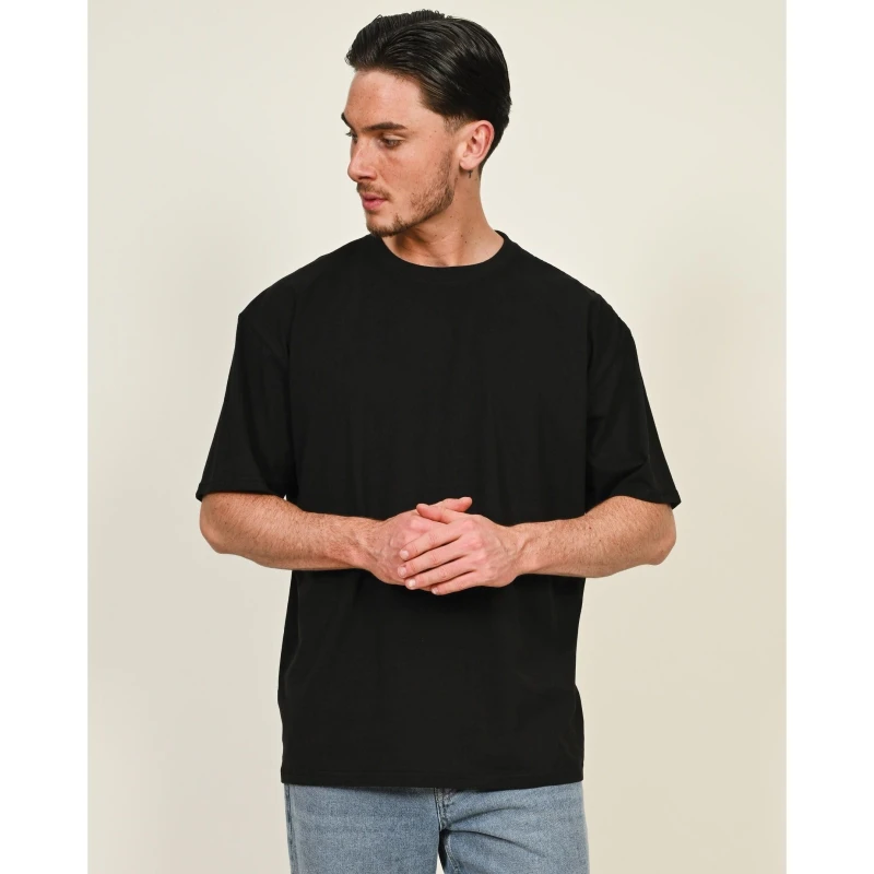 Image of Casual Classics Mens Combed Ringspun Cotton Oversized T-Shirt in Charcoal Size: XS Charcoal Male XS