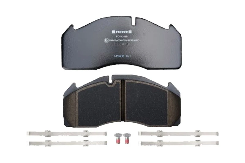 Image of FERODO FCV1388B Brake pad set not prepared for wear warning indicator, with accessories Brake Pad Set,disc brake (402)
