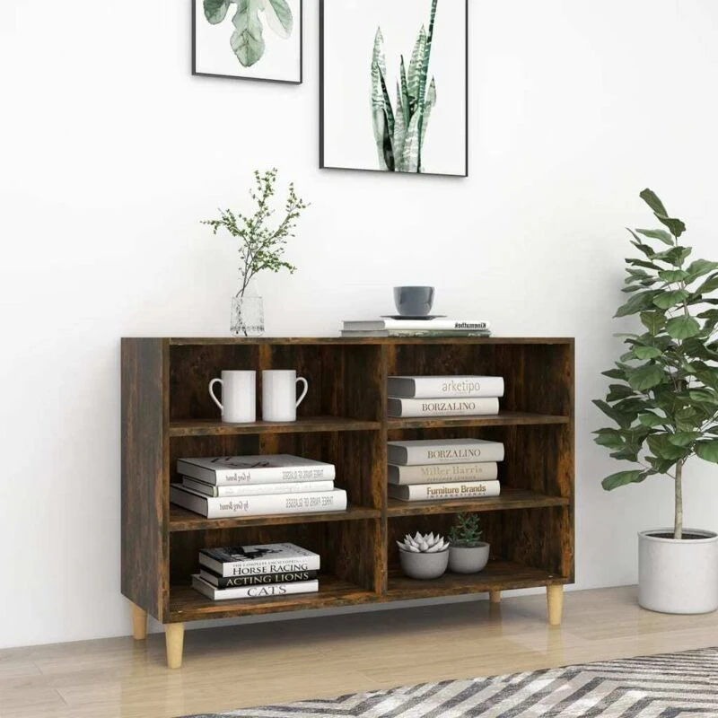 Image of VIDAXL Sideboard Smoked Oak 103.5x35x70cm Engineered Wood Vidaxl 8720286855317