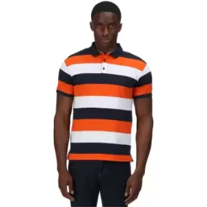 Image of Regatta Mens Maxen Cotton Short Sleeve Polo Shirt XL- Chest 43-44' (109-112cm)