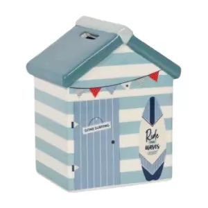 image of Beach Hut Ceramic Money Box