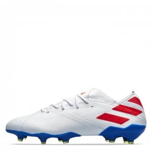 Image of adidas Nemeziz Messi 19.1 FG Football Boots - White/Red/Blue