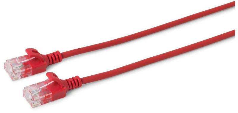 Image of Microconnect V-UTP6005R-SLIM networking cable Red 0.5 m Cat6 U/UTP (UT