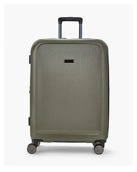 Image of Rock Luggage Austin EA64801 8 Wheel Hardshell Medium Olive Green Suitcase
