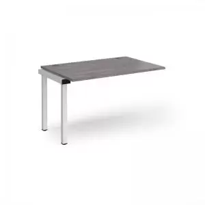Image of Connex add on unit single 1200mm x 800mm - white frame and grey oak