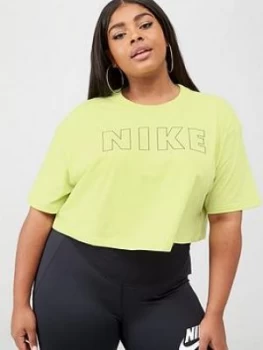 Image of Nike Air Crop Tee (Curve) - Limelight