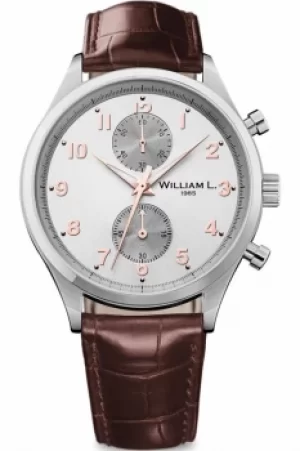 Mens William L 1985 Small Chrono Chronograph Watch WLAC02GOCM