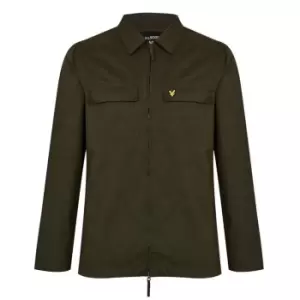 Image of Lyle and Scott Nylon Overshirt - Green