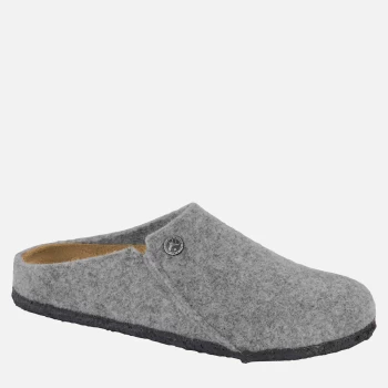 Image of Birkenstock Womens Zermatt Woolfelt Slippers - Light Grey - EU 37/UK 4.5