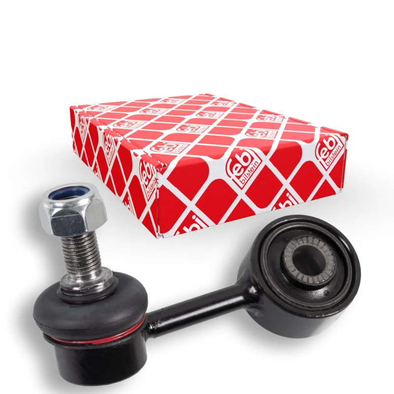 Image of FEBI BILSTEIN 27985 Anti-roll bar link with lock nut Steel Link Stabiliser (3229)