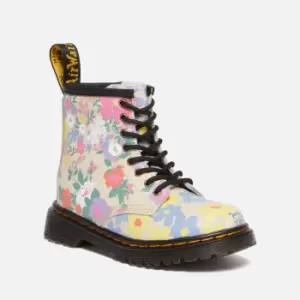 Image of Dr. Martens Toddlers 1460 Hydro Floral Mash Up Leather Boots - UK 6 Toddler