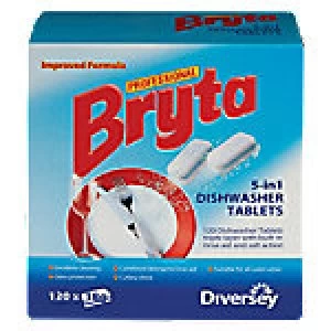 image of Bryta Professional Dishwasher Tablets 5 in 1 120 Pieces