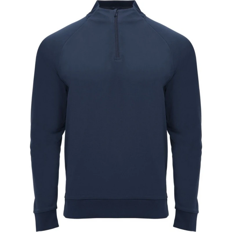 Image of ROLY Epiro Quarter Zip Long-Sleeved Sweatshirt in Navy Size: 4 Years Navy Unisex 4 Years