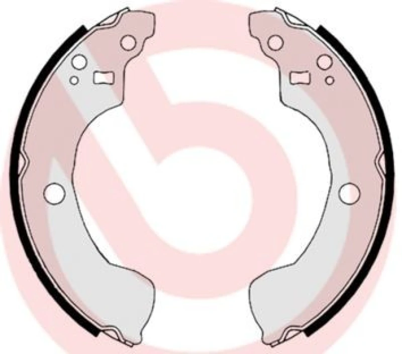 Image of BREMBO Brake Shoe Set BREMBO S 56 534
