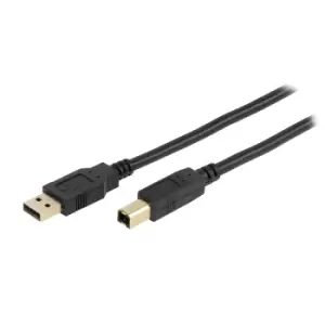 image of Vivanco USB Type A - Type B Cable 1.8m