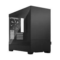 Image of Fractal Design Pop Mini Silent Clear Tempered Glass Mini Tower Case - Black