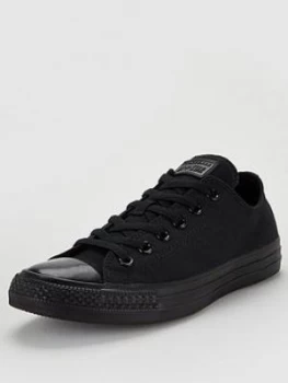 Image of Converse Chuck Taylor All Star Ox, Black, Size 10.5, Men