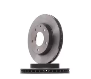Image of PAIR PAINTED BREMBO BRAKE DISCS 09.5584.11