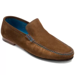 Image of Loake Mens Nicholson Moccasin Shoes Polo Suede 9.5