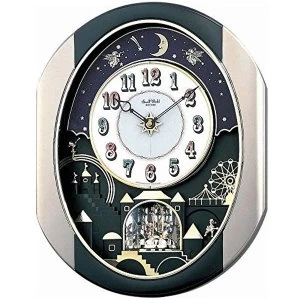 Image of Rhythm Magic Motion Clock - Crystals From Swarovski?