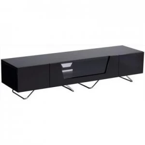 image of Alphason CRO2-1600CB-BLK Chromium 2 TV Cabinet for up to 70 TVs - Black