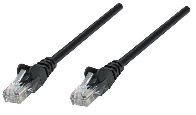 Image of Intellinet Network Patch Cable. Cat6. 0.25m. Black. CCA. U/UTP. PVC. R