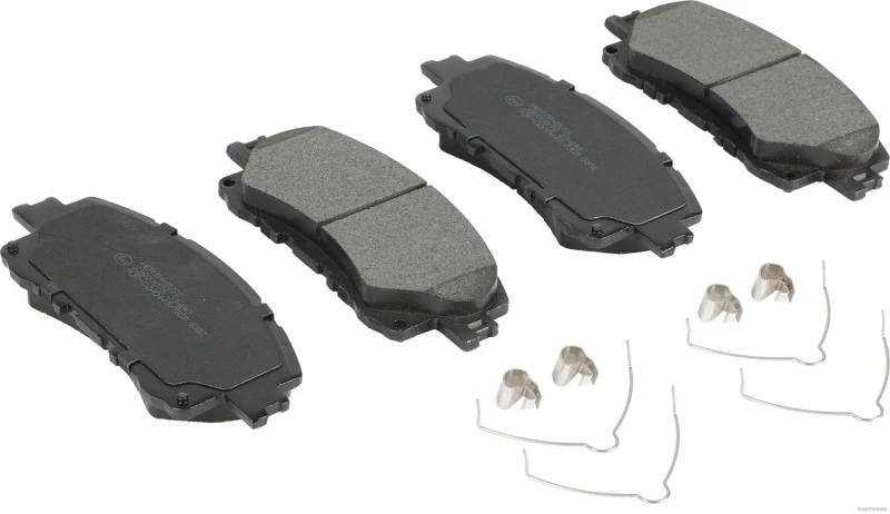 Image of HERTH+BUSS JAKOPARTS J3603076 Brake pad set Front Axle, without acoustic wear warning, with accessories Brake Pad Set,disc brake (402)