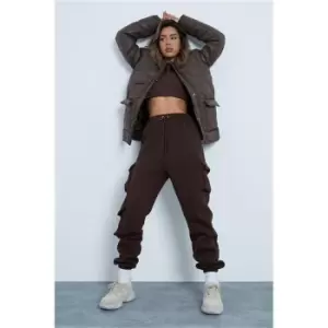 Image of I Saw It First Chocolate 3 Pocket Cargo Joggers - Brown