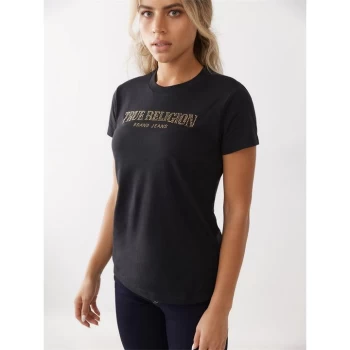 Image of True Religion Crystal Crew T Shirt - Black