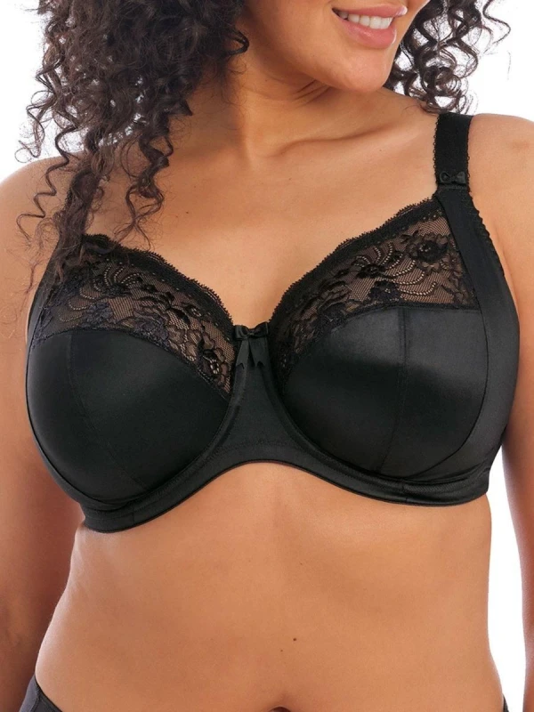 Image of Elomi Womens Morgan Full Cup Bra in Black Size: 32K Black Female 32K