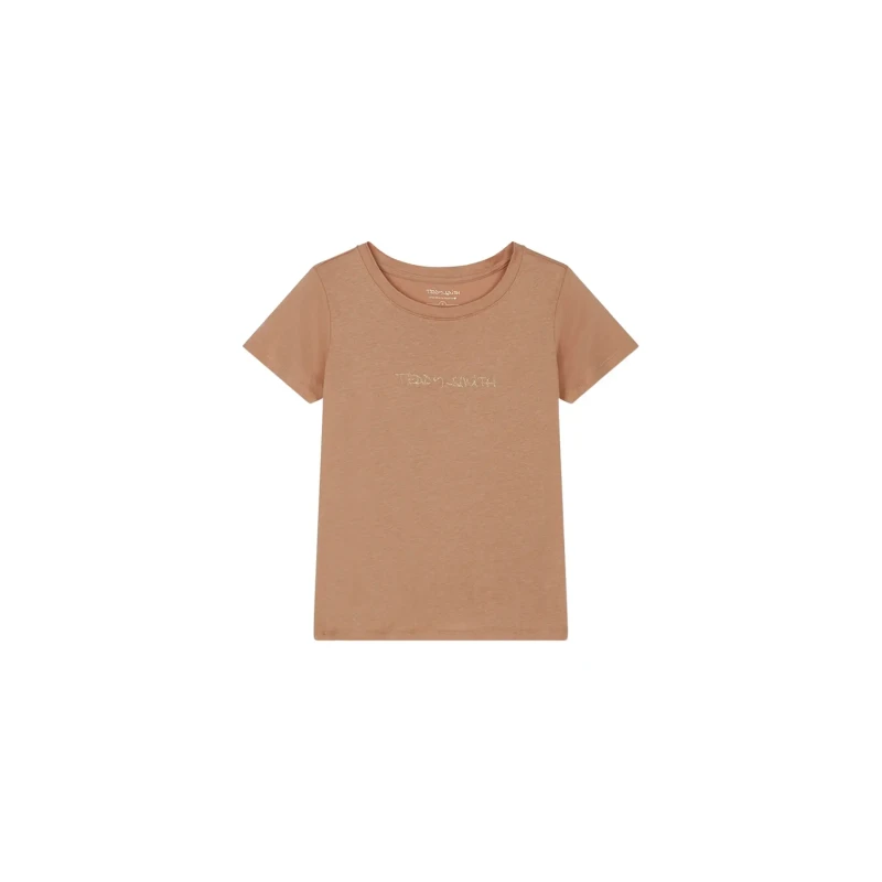 Image of Teddy smith Womens T-Shirt Teddy Smith Ticia Beige Female XS