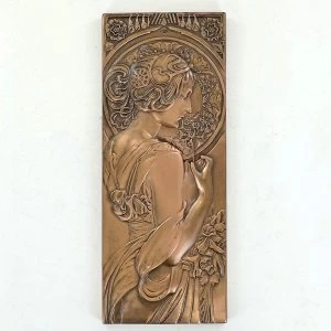 image of Cherry Blossom Cold Cast Bronze Plaque