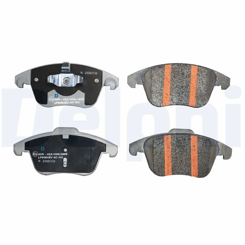 Image of DELPHI LP5084EV Brake pad set without accessories, with anti-squeak plate Brake Pad Set,disc brake (402)