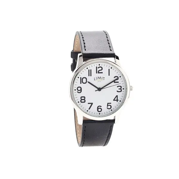 image of Limit 5608.35 Black Leather Strap Watch - W7748