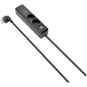 Image of Hama 00223188 Power strip (+ switch) Grey-black PG connector
