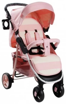 image of My Babiie Billie Faiers MB30 Pink Stripe Pushchair.