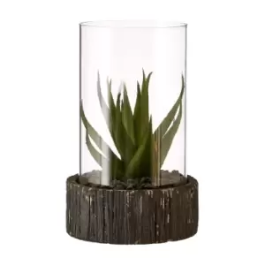 Image of Premier Housewares Small Faux Succulent with Black Stone Base
