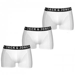 image of Jack and Jones Sense 3 Pack Trunks Mens - White