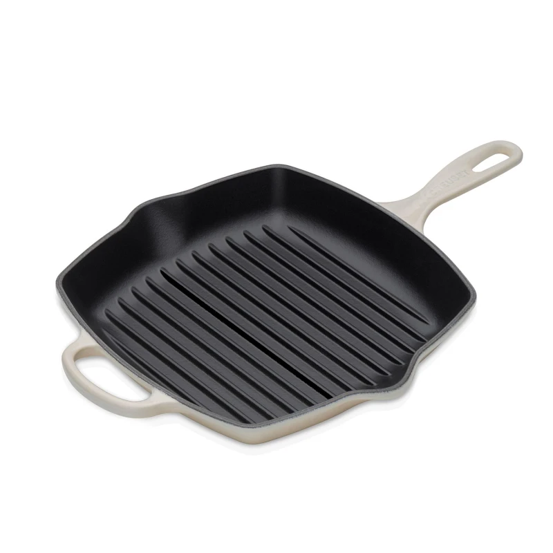 Image of Le Creuset Square Grillit, 26cm, Meringue