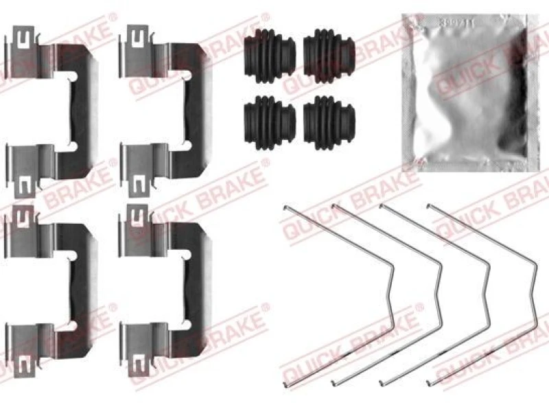 Image of QUICK BRAKE Brake pad fitting kit QUICK BRAKE 109-0064