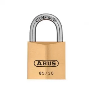 Image of ABUS Mechanical 85/30mm Brass Padlock Carded