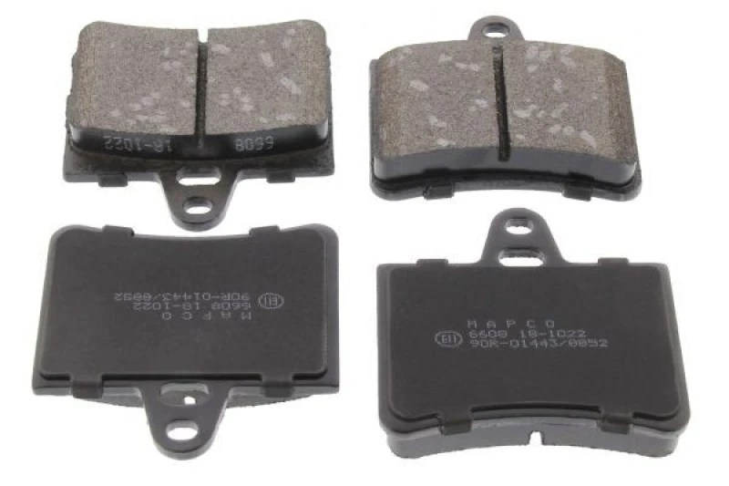 Image of MAPCO 6608 Brake pad set Rear Axle, with anti-squeak plate Brake Pad Set,disc brake (402)