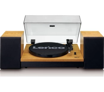 Image of LENCO LS-300 Belt Drive Bluetooth Turntable - Wood