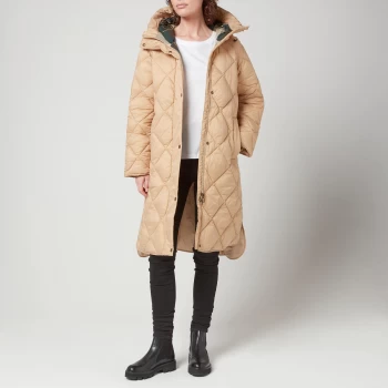 Image of Barbour Womens Sandyford Quilted Jacket - Dk Stone/Ancient - UK 10