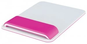 Image of Leitz Ergo WOW Mouse Pad with Adjustable Wrist Rest Pink