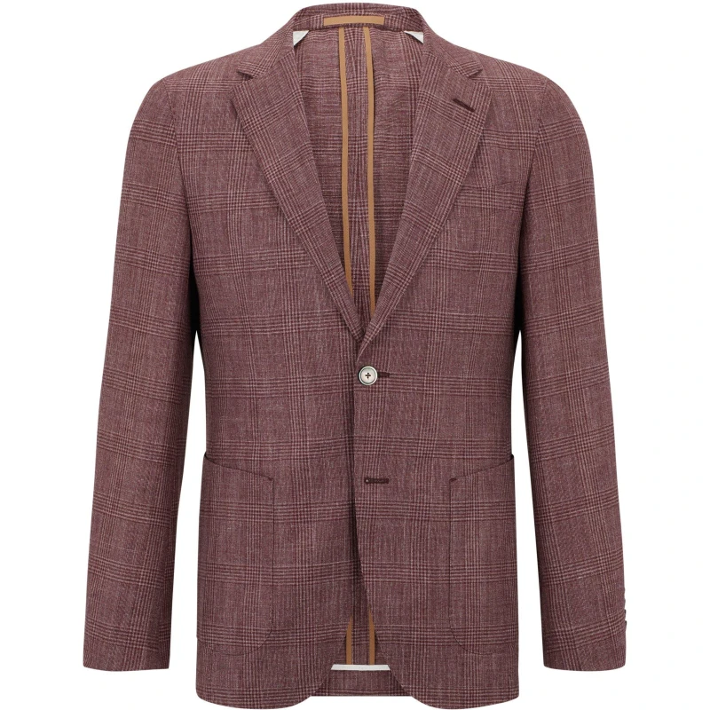 Image of Boss Mens T Heston Blazer Dark Red male 36 (46)