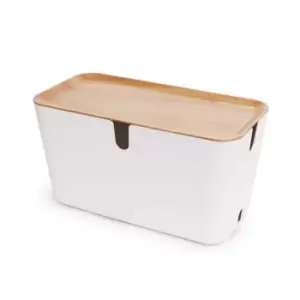 Image of Bosign Hideaway Cable Organiser Extra Extra Large White & Natural