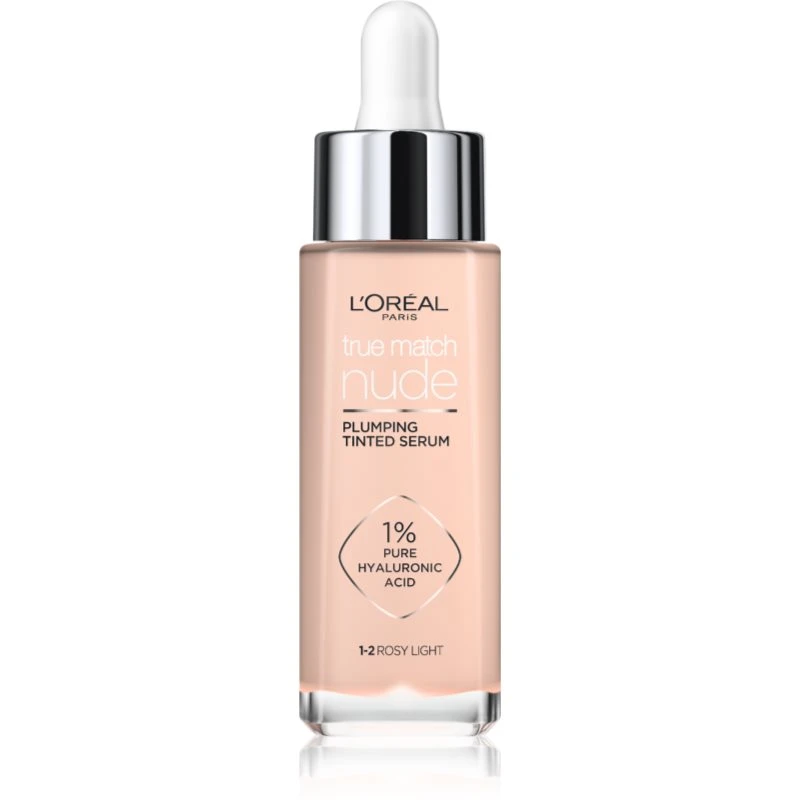 Image of LOreal Paris True Match Nude Plumping Tinted Serum 1-2 Rosy Light 30ml