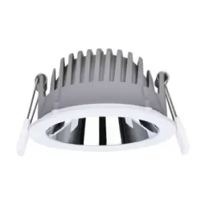 image of Integral Recess Pro Downlight 125mm Cutout 14W 1470LM 105LM/W 3000K 65 Beam IP44 Non Dimmable White